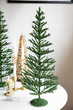 Green Tinsel Christmas Tree