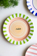 Green & Pink J’adore Ceramic Serving Plate