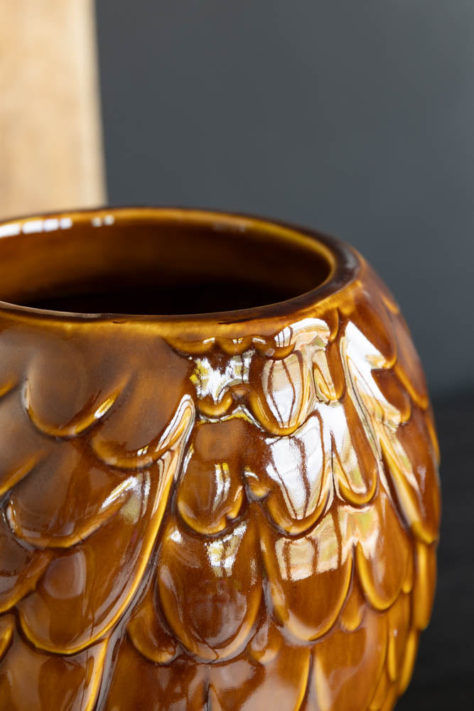 HKLIVING Ceramic Owl Jar