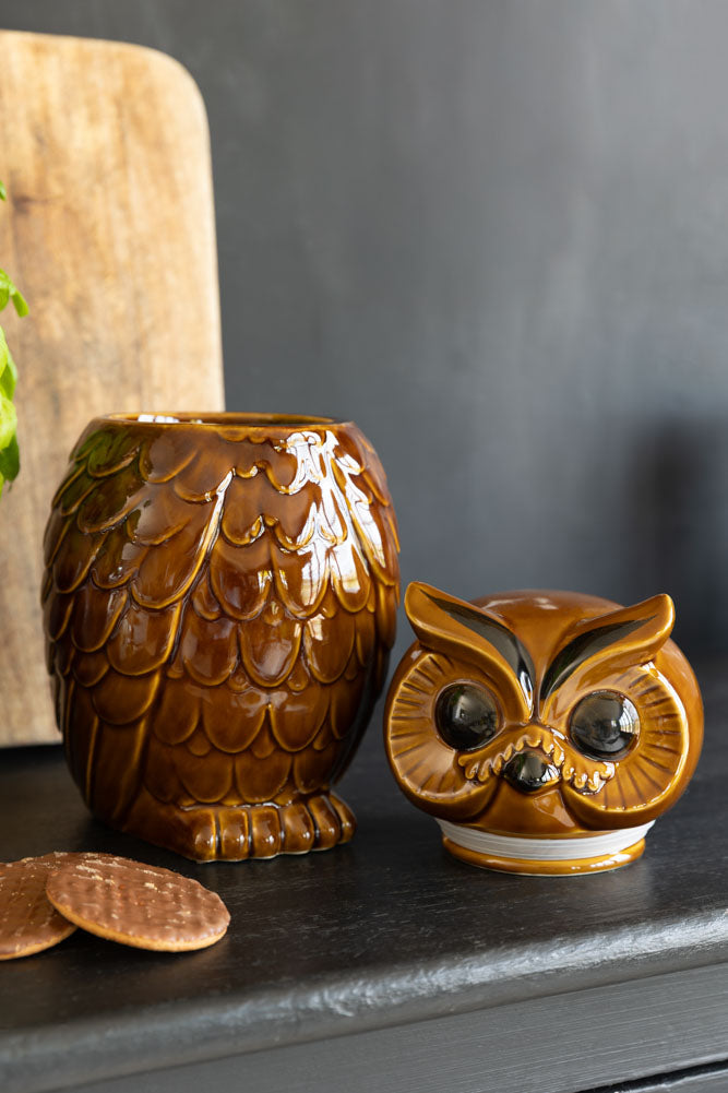 HKLIVING Ceramic Owl Jar