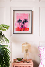 HKLIVING Pink Summer Framed Artwork
