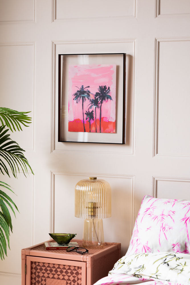 HKLIVING Pink Summer Framed Artwork