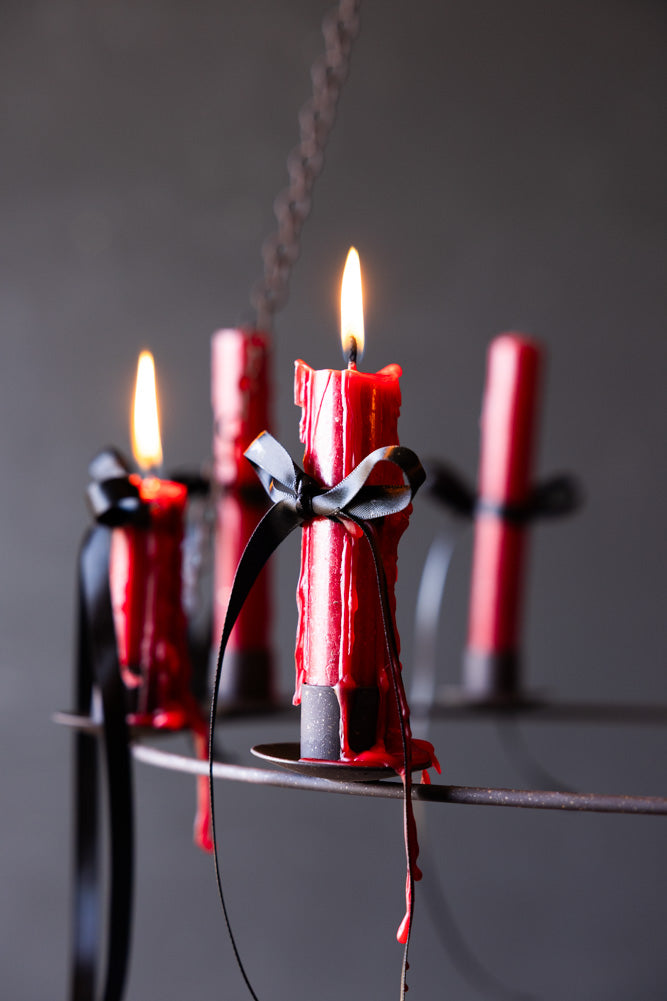 Chic Metal Candlestick Chandelier