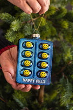 Happy Pill Glass Christmas Tree Decoration