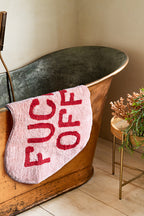 Heart Shape 'Fuck Off' Bathmat