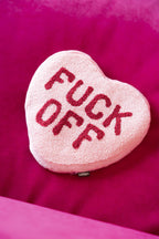 Heart Shape 'Fuck Off' Microwaveable Wheat Bag