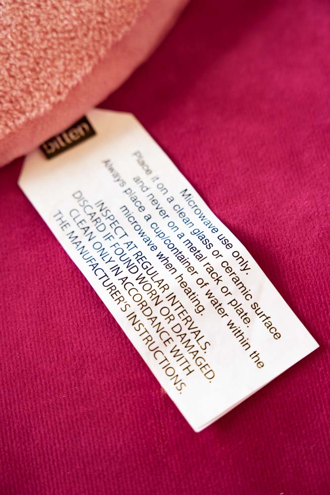 Heart Shape 'Fuck Off' Microwaveable Wheat Bag