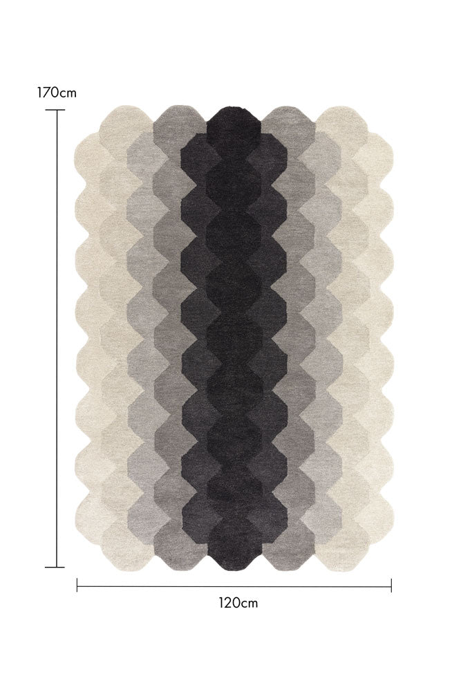 Hexagonal Ombre Rug - 3 Sizes Available