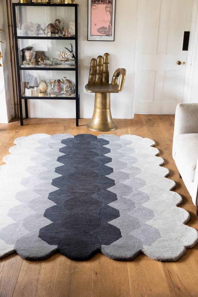 Hexagonal Ombre Rug - 3 Sizes Available
