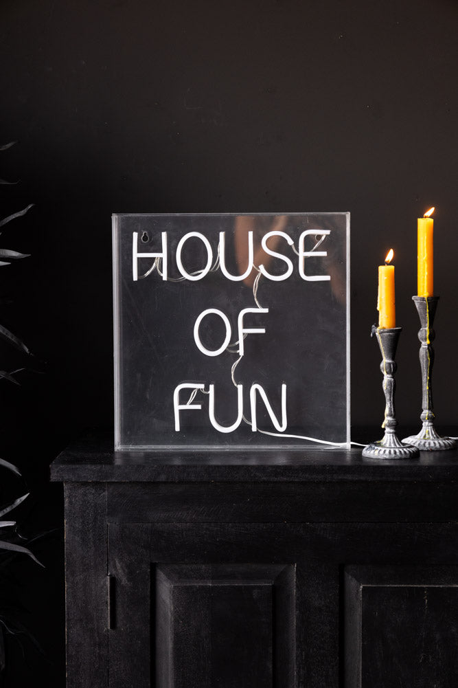House Of Fun Neon Light Box