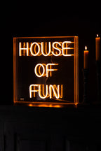 House Of Fun Neon Light Box