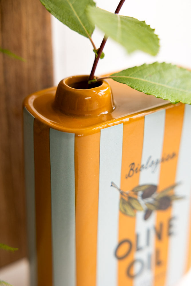 Italiana Stripe Olive Oil Vase