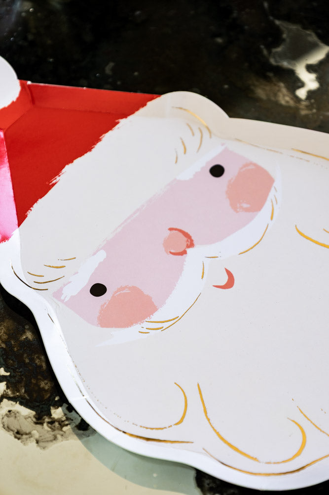 Joyful Father Christmas Party Paper Plates