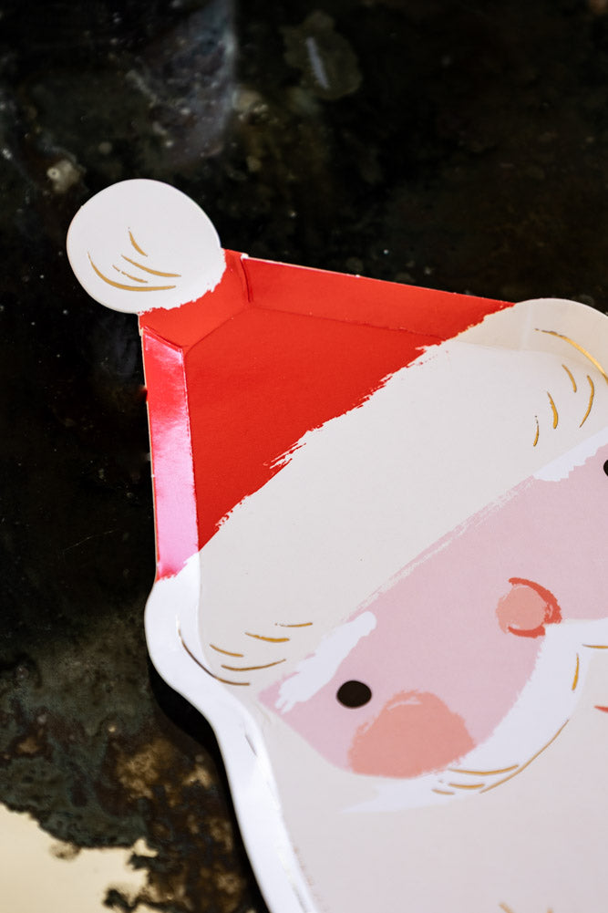 Joyful Father Christmas Party Paper Plates