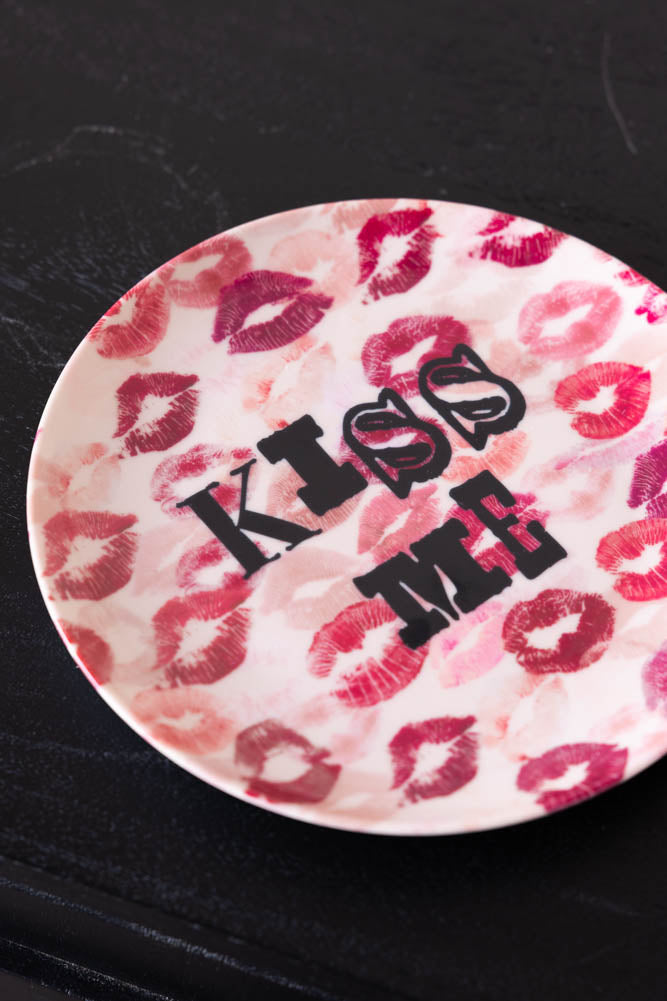 Kiss Me Decorative Wall Plate