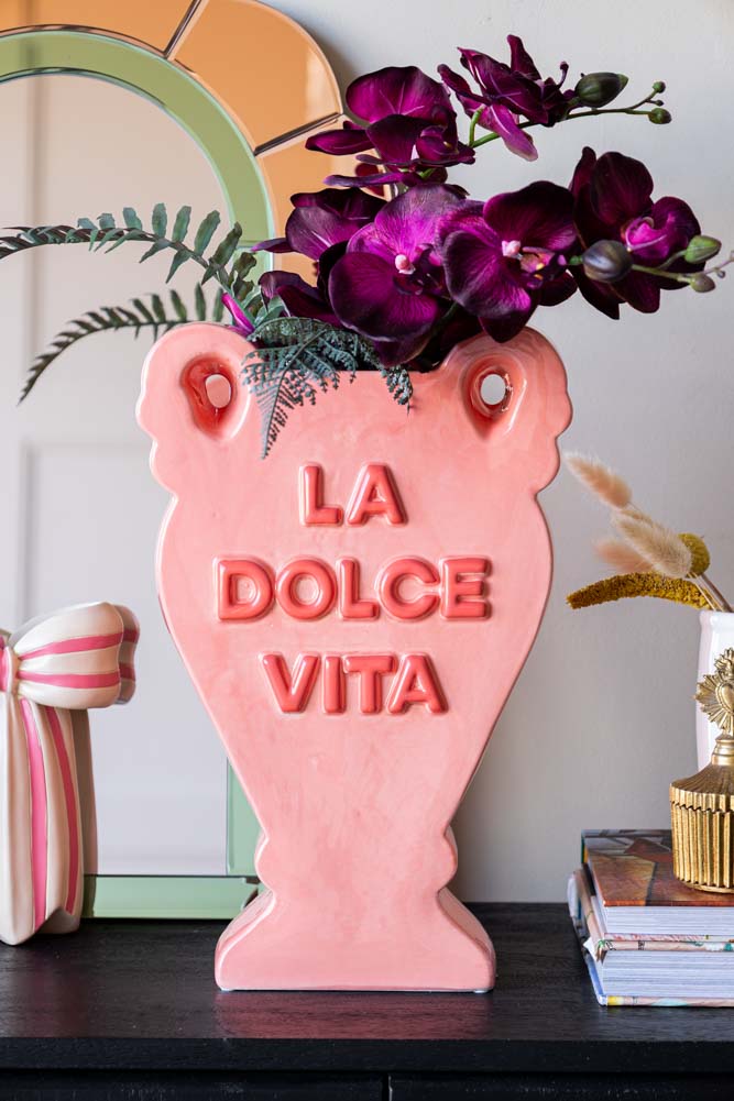 La Dolce Vita Peach Vase