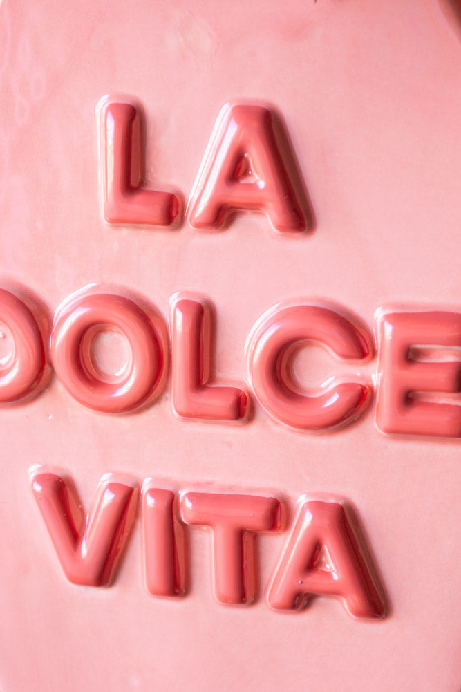 La Dolce Vita Peach Vase