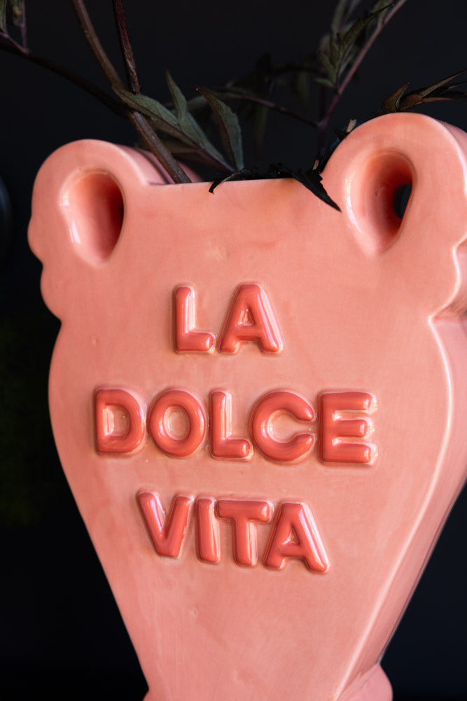 La Dolce Vita Peach Vase