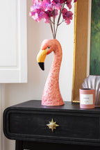 Large Blush Pink Flamingo Head Vase