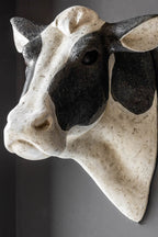 Large Faux Cow Head Wall Art