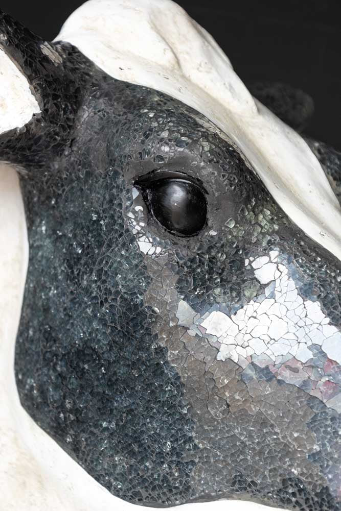 Large Faux Cow Head Wall Art