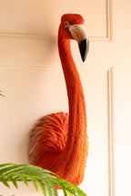 Large Faux Flamingo Head Wall Art