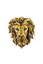 Large Gold Lion Head Wall Art