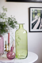Green & Pink Tall Apothecary Bottle
