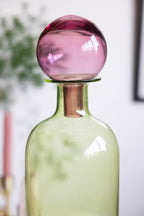 Green & Pink Tall Apothecary Bottle