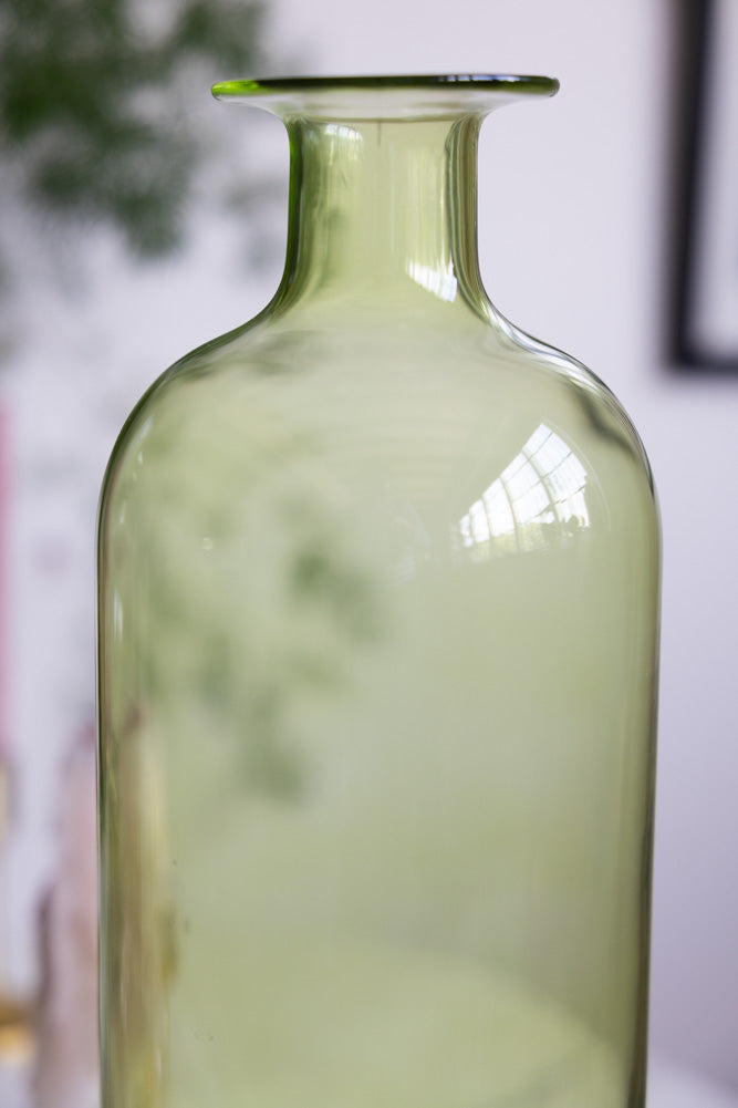 Green & Pink Tall Apothecary Bottle