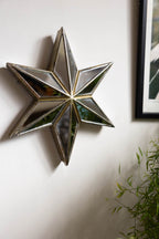 Large Mirrored Star Wall Decoration