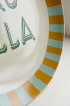 Large White Ciao Bella Plate