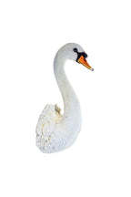 Large White Faux Swan Head Wall Art