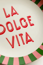 Large White La Dolce Vita Plate