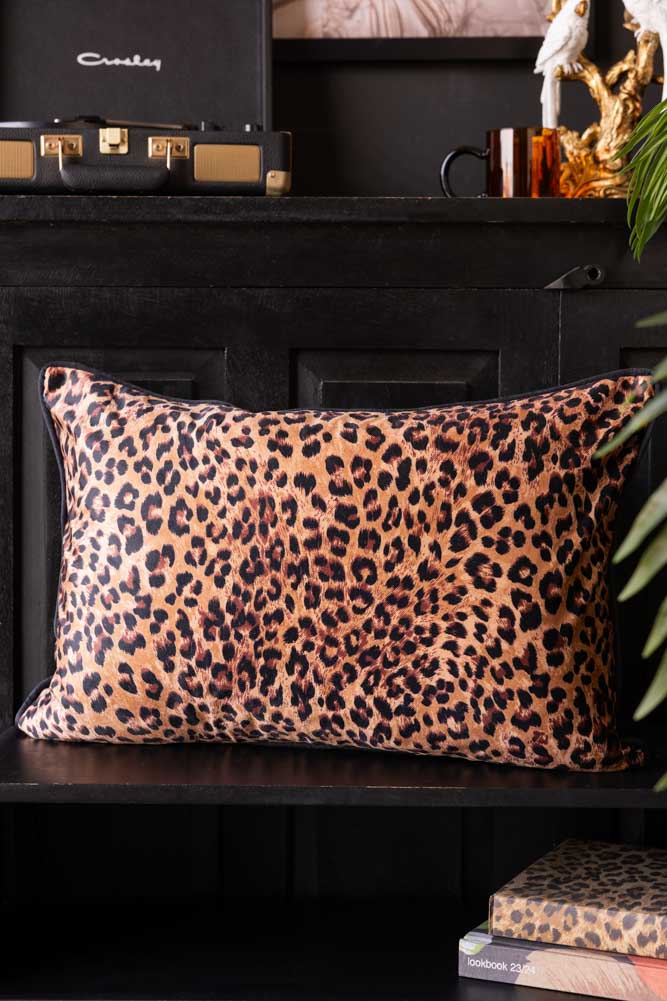 Leopard Love Print Cushion