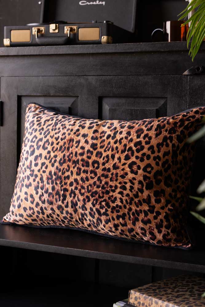 Leopard Love Print Cushion
