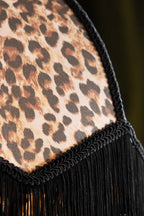 Leopard Love Print Double Tassel Edge Ceiling Light