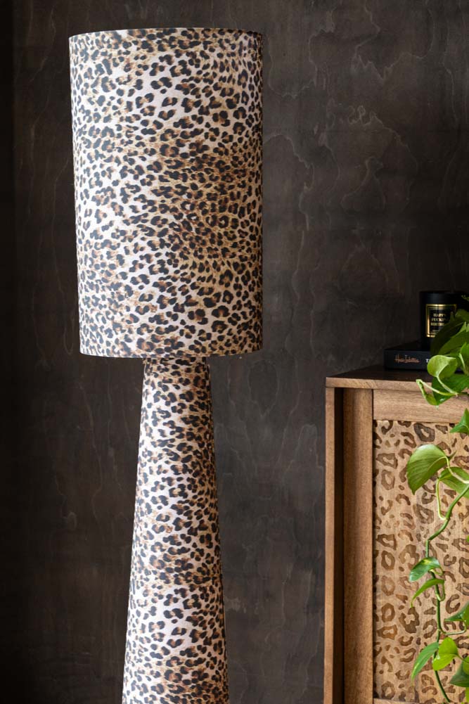 Leopard Love Print Floor Lamp