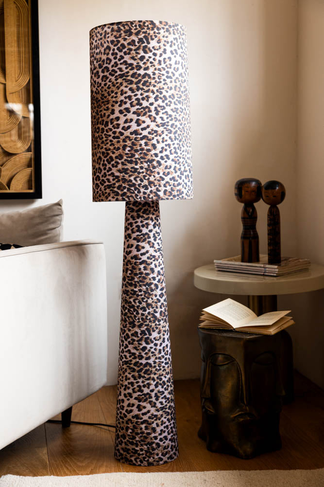 Leopard Love Print Floor Lamp