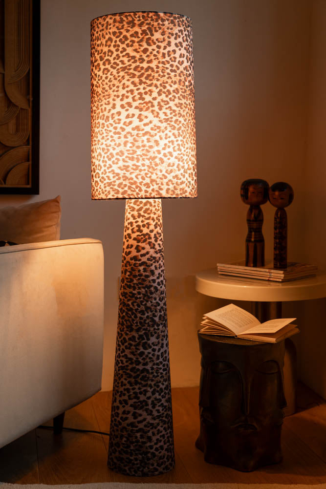Leopard Love Print Floor Lamp