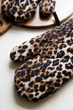 Leopard Love Print Oven Mitts