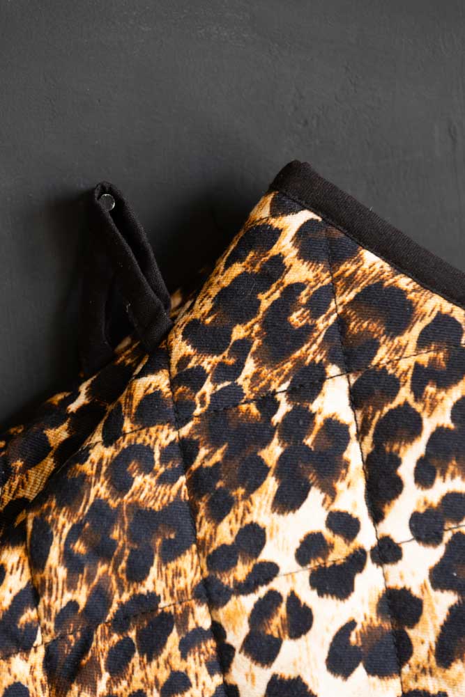 Leopard Love Print Oven Mitts