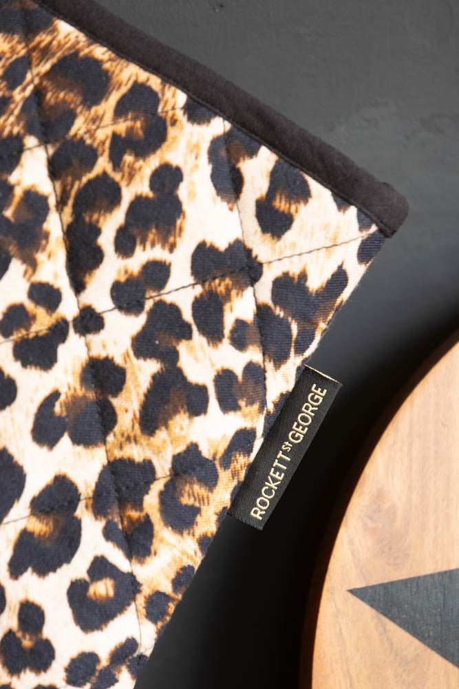 Leopard Love Print Oven Mitts