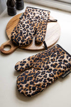 Leopard Love Print Oven Mitts