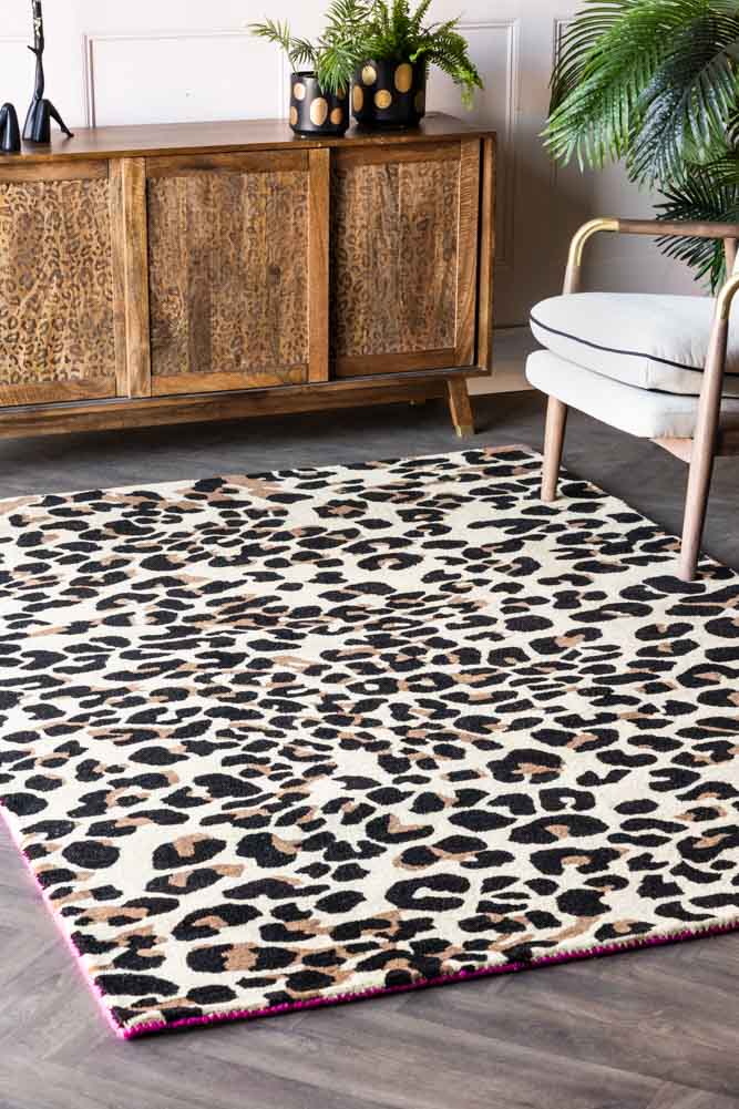 Leopard Love Print Rug - Available in 5 Sizes