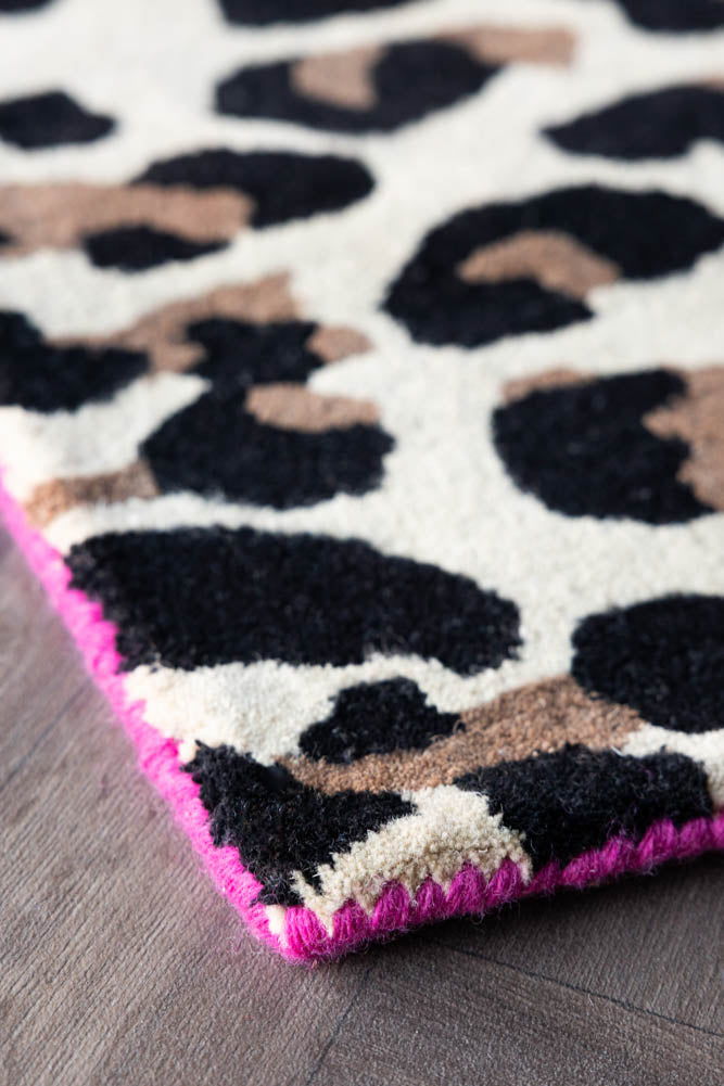 Leopard Love Print Rug - Available in 5 Sizes