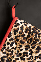 Leopard Love Print & Red Detailing Oven Gloves