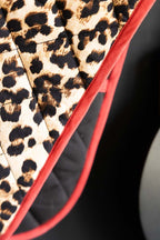 Leopard Love Print & Red Detailing Oven Gloves