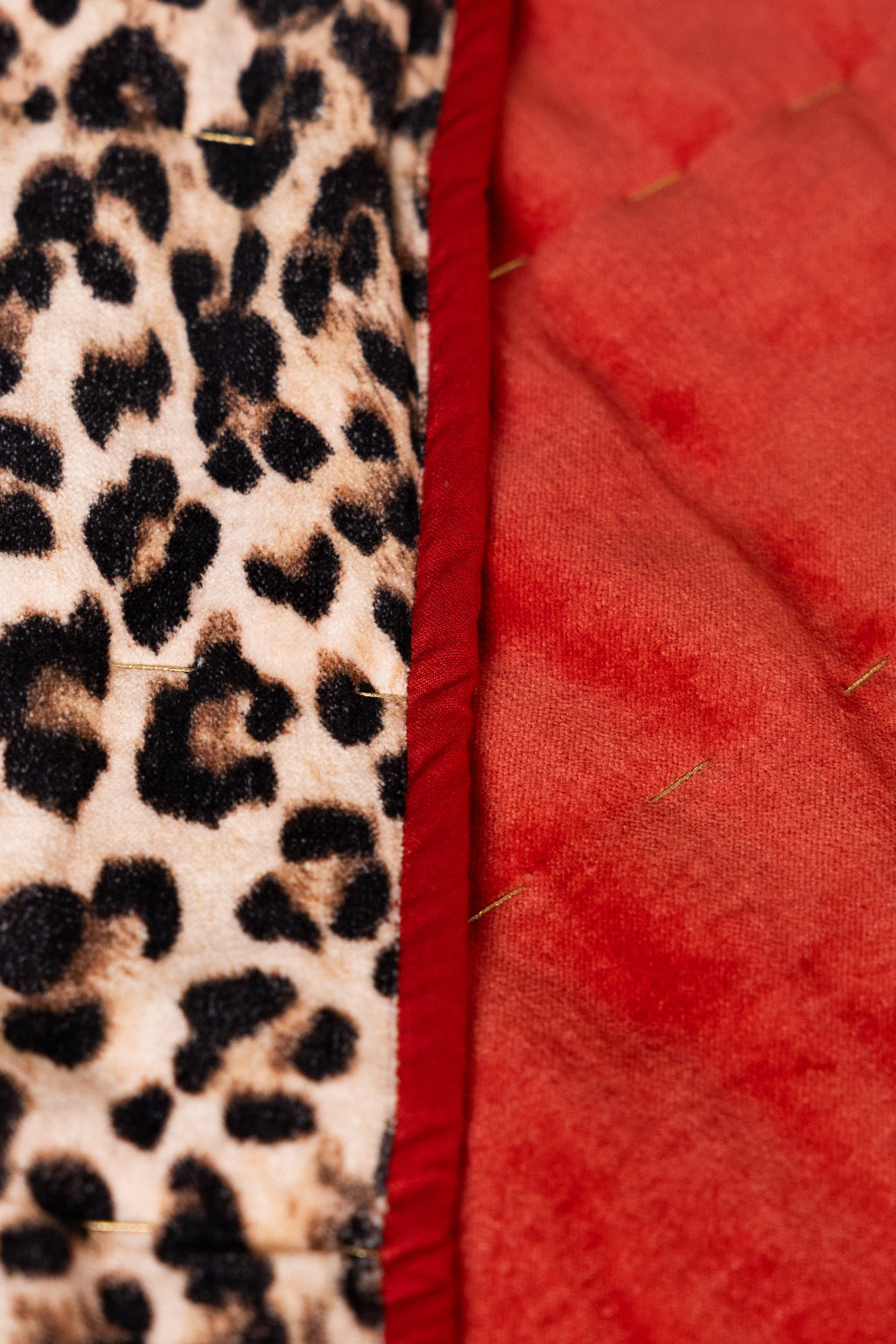 Leopard Love Print with Red Reversible Quilt