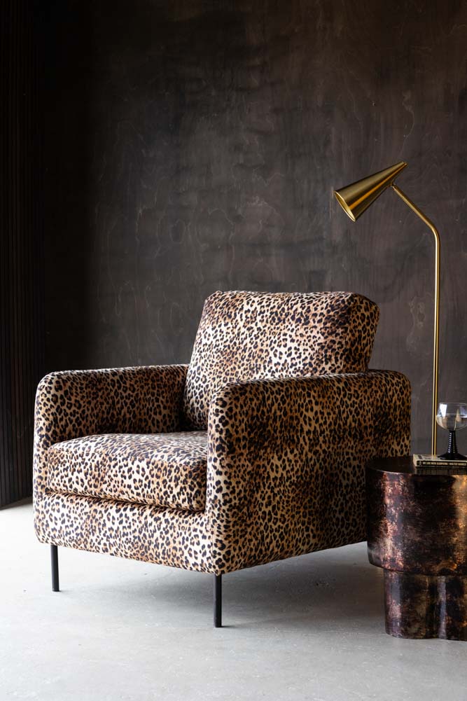 The Edie Leopard Print Armchair